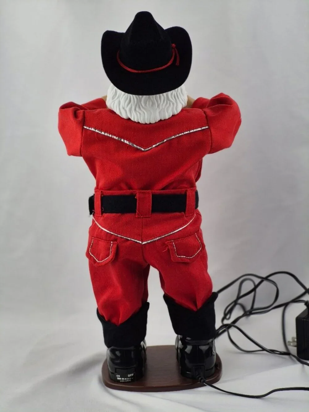 Holly Jolly Rock Santa Alan Jackson Animated Dancing Cowboy 1999 Sings & Swings